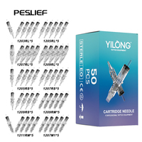 50pcs nouvelle cartouche d'aiguille de tatouage mixte de haute qualité pour l'art corporel personnaliser aiguille de cartouche de tatouage aiguilles de Microblading