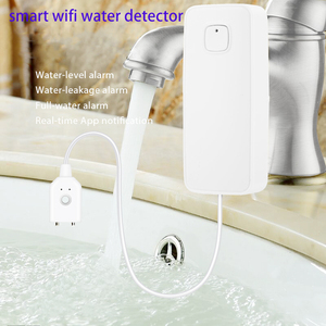 WLAN-Wassersensor-Detektor mit 80dB Alarm, Tuya-App-Benachrichtigung, Batteriebetrieb und 1 Meter Detektionskabel für Leckagen - Product Image 3