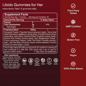 OEM ODM Private Label Sägepalmenextrakt Natürlicher Libido-Booster für Frauen Kräuter-Gummis Gummibonbons Dosierung für Männer und Frauen - Product Image 6