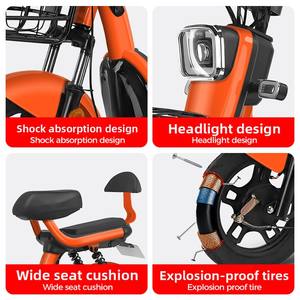 Scooter électrique le plus vendu, moteur puissant de 500 W, 48 V 12 Ah/20 Ah, vélo électrique deux <span class=keywords><strong>places</strong></span>, longue autonomie, vélo électrique pour adultes - Product Image 6