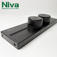 Prise électrique 40CM pour rail d'alimentation amovible pour bureau et maison sans adaptateur