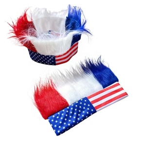 Diadema con Peluca de Pelo Largo de Color Personalizado SOLPOP 2026, Divertida y Extravagante, para Disfraces de Halloween, Cosplay, Accesorios para Fanáticos del Fútbol, para Hombres y Mujeres - Product Image 1