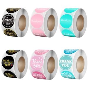 Étiquettes rondes adhésives personnalisées en couleur et avec logo, résistantes à l'eau, pour impression numérique, pour remercier ou expédier des produits - Product Image 4
