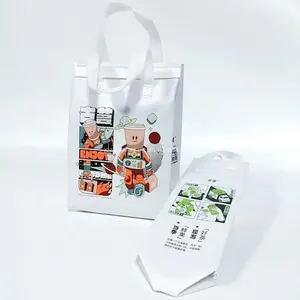 रेस्तरां ले आउट इन्सुलेशन परत डिजाइन पुन: प्रयोज्य गैर बुना बैग गैर बुना बैग कस्टम लोगो प्रिंट