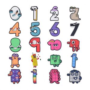 Vente en gros de sabots en jersey lettres et chiffres breloques pour sabots breloques pour sabots alphabet chaussures breloques pour sabots accessoires de décoration - Product Image 2