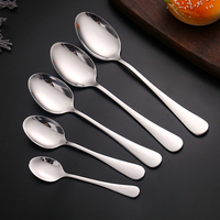 Set de vaisselle en acier inoxydable classique argenté 26pcs Set de couverts