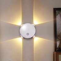 Lampe murale moderne à induction corporelle 4 LED avec détection d'ambiance et rechargeable pour chambre, trottoir et veilleuse