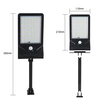 Nouveau design de lampe murale à détecteur de mouvement PIR à énergie solaire à LED Applique murale solaire à LED pour paysage et jardin
