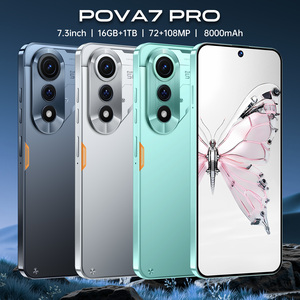 POVA 7 Pro Dual SIM Ultra-Unibody Celular 8000mAh Bateria De Íons De Lítio Inteligente Reconhecimento Facial 65W Rápido para Jogos Preço Baixo - Product Image 1