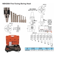 NBH2084 Tête de perçage à réglage fin en acier allié, micro-réglable, plage 8mm-280mm, précision 0.01mm pour perçage CNC de trous profonds