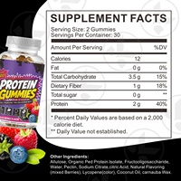 Gummies Protéinés OEM/ODM Fourniture Usine Emballage Personnalisé Supplément Protéiné à Haute Teneur pour la Réparation Musculaire Sans Sucre Qualité Supérieure