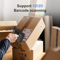 Chafon Impinj E710 lecteur RFID portable Scanner 860-960MHz pour code à barres gestion d'entrepôt clavier émulation UHF RFID portable