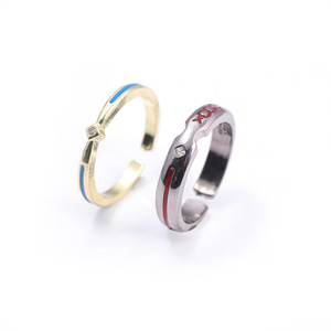 Anneaux de fiançailles pour couples <span class=keywords><strong>en</strong></span> alliage, personnages d'anime ajustables, Fate Stay Night Love Ring, vente <span class=keywords><strong>en</strong></span> gros de jeux vidéo - Product Image 6
