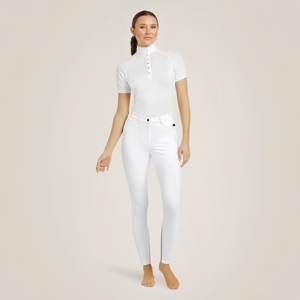 Pantalones de equitación Beisite de compresión con bolsillos de ribete, parche antideslizante en la rodilla, pantalones de montar artesanales <span class=keywords><strong>chinos</strong></span> - Product Image 2
