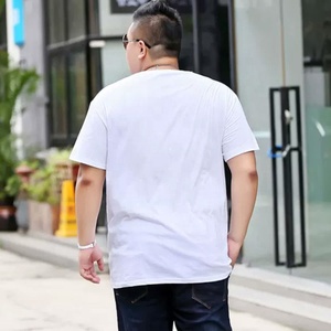 T-shirts respirants pour hommes grandes tailles 100% coton, hauts d'été 12XL, t-shirts unis surdimensionnés à manches courtes - Product Image 4