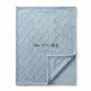 Couvre-lit en velours jacquard 3D, motif matelassé, doux, chaud et moelleux, pour chambres d'hôtes de luxe - Product Image 1