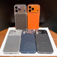 Coque de téléphone magnétique givrée couleur originale Senyor pour iPhone 17 16 15 Pro Max, antichoc, design fibre de carbone, coque arrière