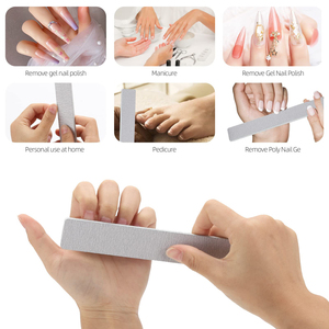 Móng Tay Tập Tin Tùy Chỉnh Chuyên Nghiệp 80 100 180 240 Nửa Mặt Trăng Có Thể Giặt Jumbo Ngựa Vằn Móng Tay Tập Tin Móng Tay Nghệ Thuật Đánh Bóng - Product Image 5