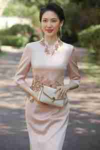 Precio de descuento Vestido de banquete joven <span class=keywords><strong>Cheongsam</strong></span> tradicional Estilo chino Vestido de noche chino - Product Image 4