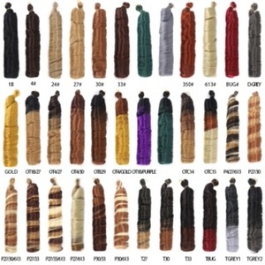 Perruque de dreadlocks bouclées africaines pour femmes, 28 pouces, style français, en fibre haute température, pour tressage, Super X Braid <span class=keywords><strong>Xpression</strong></span> Braids - Product Image 5