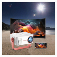 Mini projecteur vidéo sans fil WiFi LED portable 4K prêt pour la diffusion en direct, système d'écran miroir intelligent Android 9, home cinéma de poche