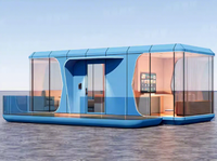 Capsule Préfabriquée de Luxe Futuriste et Respirante avec Garantie de 5 Ans – Pod Mobile Moderne en Verre pour Hôtel, Chambre, Salle de Bain, Bord de Mer