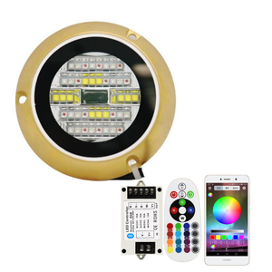 Transom Blue-Tooth Control <span class=keywords><strong>ON</strong></span>/OFF para cambiar Color Garden Working <span class=keywords><strong>Pond</strong></span> Control inalámbrico Underwater Led Docking Light - Product Image 5