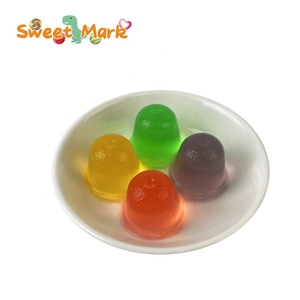 Tazza di gelatina di frutta Halal colorata fruttata in un barattolo di maiale carino - Product Image 4