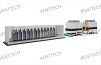 Conteneur 40 pieds 4 Racks 42U Plaque froide Centre de données mobile
