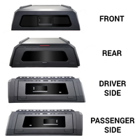 Stainless Steel Pickup Hardtop Truck Bed Topper Camper Canopy for Silverado RAM Ford F150 F250 Tacoma (301L-400L Capacity)