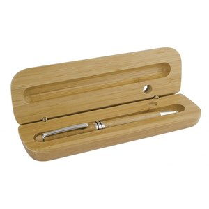 Eco-Friendly Bamboo Ballpoint <b>Pen</b> Novelty Business Body 0.7mm/1.0mm Writing Width Promotional <b>Pen</b> with <b>Box</b> for Gifts - Product Image 1