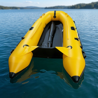 Bateau pneumatique pliable AEP AY-RIB-300 2,3m-5,8m en PVC pour la dérive, écologique, léger, capacité 4 personnes, garantie 2 ans