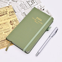 Carnet à points lignés avec couverture en cuir PU personnalisée de haute qualité en gros, format A5 A6