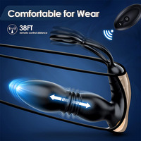 Jouets sexuels pour hommes et femmes avec application et télécommande, 9 modes de vibration/pénétration, culotte vibrante portable, masturbateur, plug anal, vibrateur pour hommes