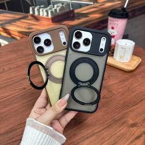 Proveedor de Fundas Magnéticas Mate Transparentes para Teléfono con Soporte para Iphone, Funda con Anillo para Cargar el Teléfono, Sin <span class=keywords><strong>Opiniones</strong></span> Todaví<span class=keywords><strong>a</strong></span> - Product Image 1