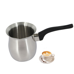 Vente chaude Personnalisé <span class=keywords><strong>Café</strong></span> Lait Réchauffeur Beurre Chocolat Fondoir Turc Cafetière En Acier Inoxydable Lait <span class=keywords><strong>Pot</strong></span> avec Long Manche - Product Image 5