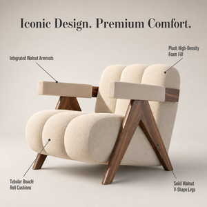 Poltrona Singola Nordica Semplice in Velluto con Gambe in Legno Massello per Sala d'Attesa e Soggiorno - Product Image 4