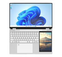 Ordinateur portable Intel N100 15,6 pouces avec écran tactile 7 pouces, 8 Go de RAM, 128 Go SSD, IPS 180P, Windows 10/11, portable, personnalisable sur demande