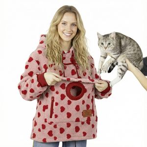 Sudadera con Capucha para Mascotas, Unisex, de Forro Polar, para Perros y Gatos, Cálida, Holgada, con Capucha, para Invierno y Otoño - Product Image 3