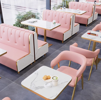 Ensembles de meubles de salle à manger de style moderne pour hôtels tables de restaurant chaises cabines de canapé cafés cantines marmite chaude