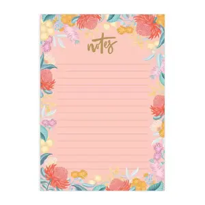 Promotional custom printing 52 Sheets easy tear off shopping memo note pad to do list notepad