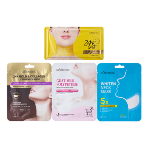 KORMESIC Mascarilla Facial y de Cuello Coreana de Niacinamida, Leche de Cabra y Oro 24K, Blanqueadora, Reafirmante y Iluminadora con Colágeno - Product Image 5