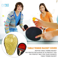 Estuche de Almacenamiento 2 en 1 para Raquetas de Tenis de Mesa, Compacto, para 2 Raquetas y Pelotas, Opciones Multicolor (Azul/Amarillo/Verde/Naranja)