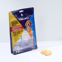Paquet de nourriture paquet de casse-croûte plat pochette debout à fond carré, pochette debout pour les aliments pour animaux de compagnie