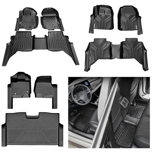 Ensemble complet de tapis de sol de voiture personnalisés, fabricant de tapis de voiture 3D 4D 5D <span class=keywords><strong>6D</strong></span> 7D 8D 9D antidérapants en TPE pour D-Max Toyota Navara - Product Image 1