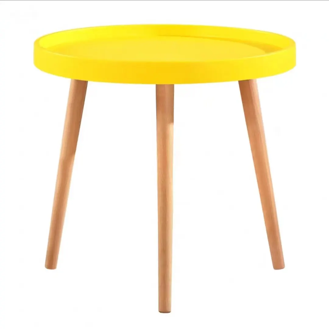 factory light weight living room side table small size console wooden dining table for children nordic plastic coffee table