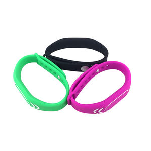 Ajustable a prueba de agua NFC NTAG213 NTAG215 NTAG216 NFC 13,56 MHz LOGOTIPO personalizado Pulsera <span class=keywords><strong>RFID</strong></span> Pulsera de silicona - Product Image 6