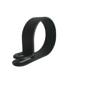China factory nylon cable clamp cable clip black screw nylon p clamp