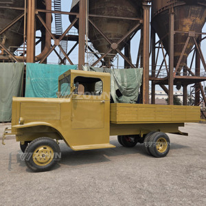 Retro Style Truck <b>Gasoline</b> Powered Open Cab Cargo Vehicle For Display And Film Production - Product Image 6