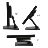 Monitor touchscreen pieghevole da 15 pollici per desktop con supporto, compatibile con Android, Windows e Linux Debian